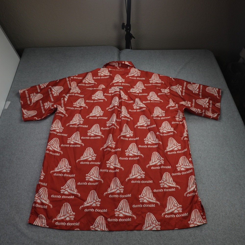 Platinum FUBU Shirt Mens XXL Red Fat Albert Dumb Donald Streetwear Short Sleeve - Picture 6 of 16